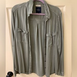 American Eagle bf button down
